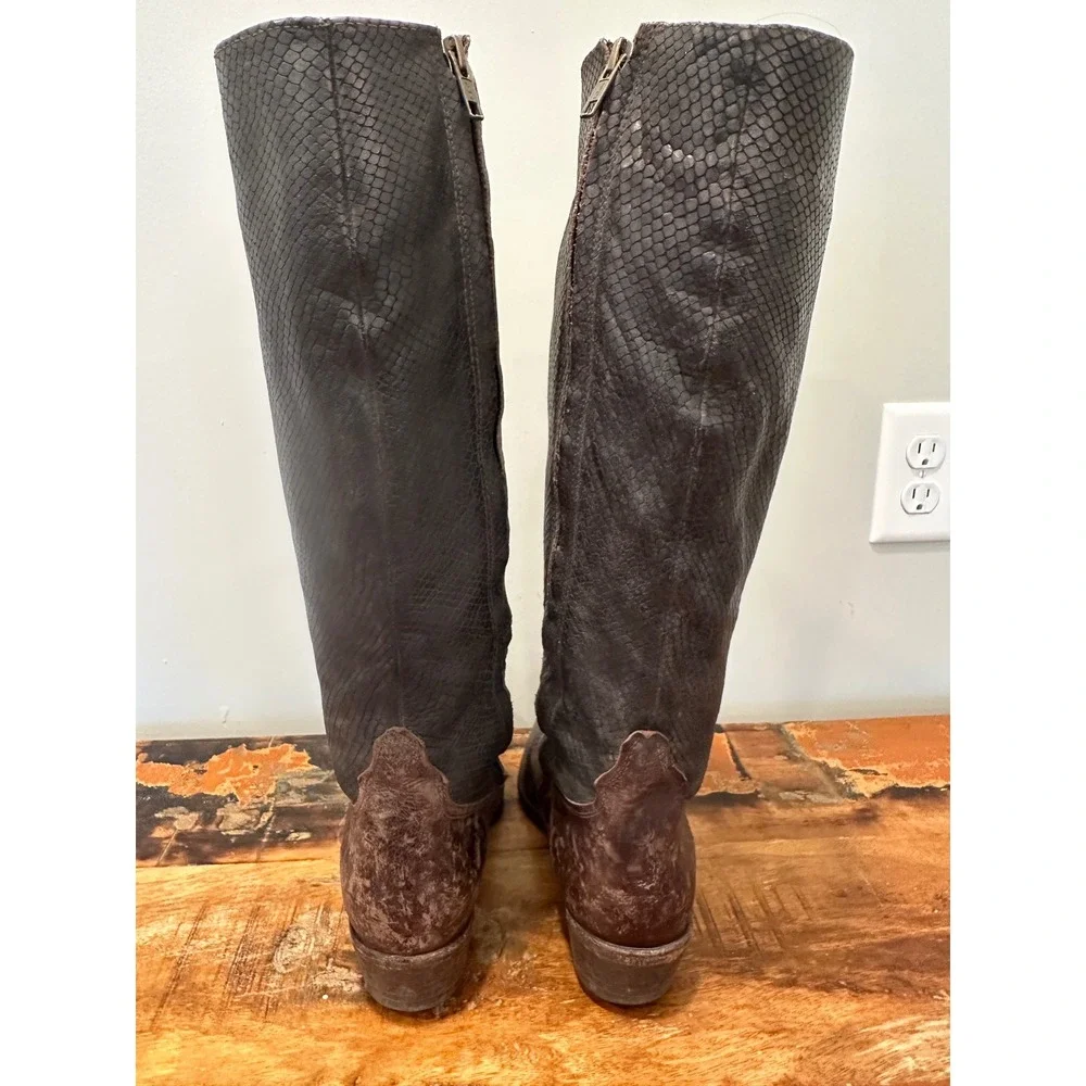 Vintage Matisse Leather Cowboy Boots Sz 10 Rare Two Tone Western High End $400‎